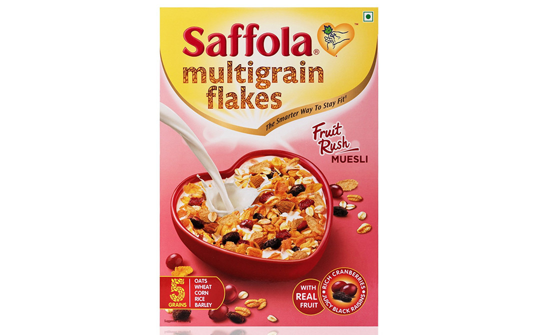 Saffola Multigrain Flakes Fruit Rush Muesli   Box  400 grams